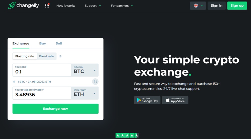 changelly swaps